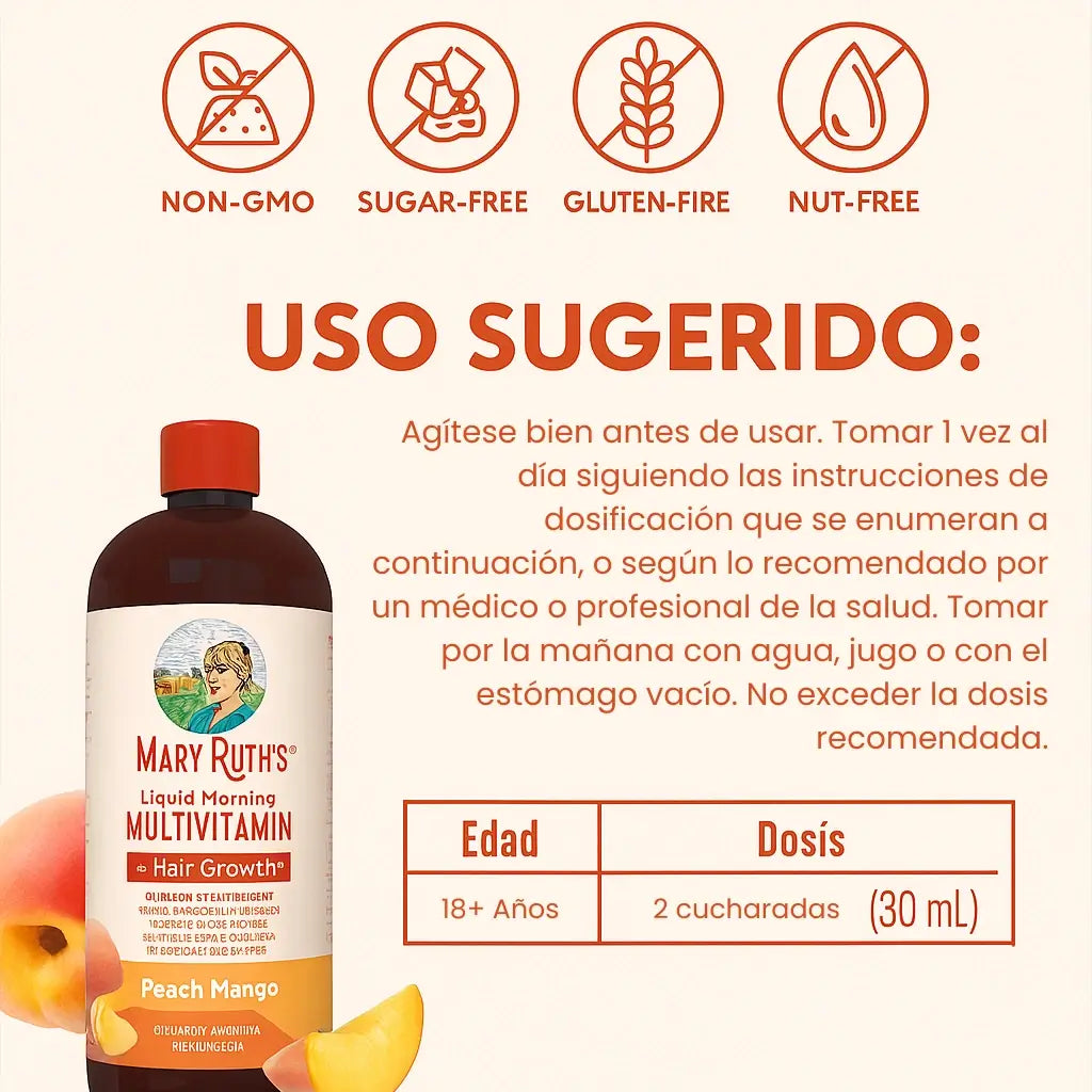 Multivitamínico líquido matutino Combo x2
