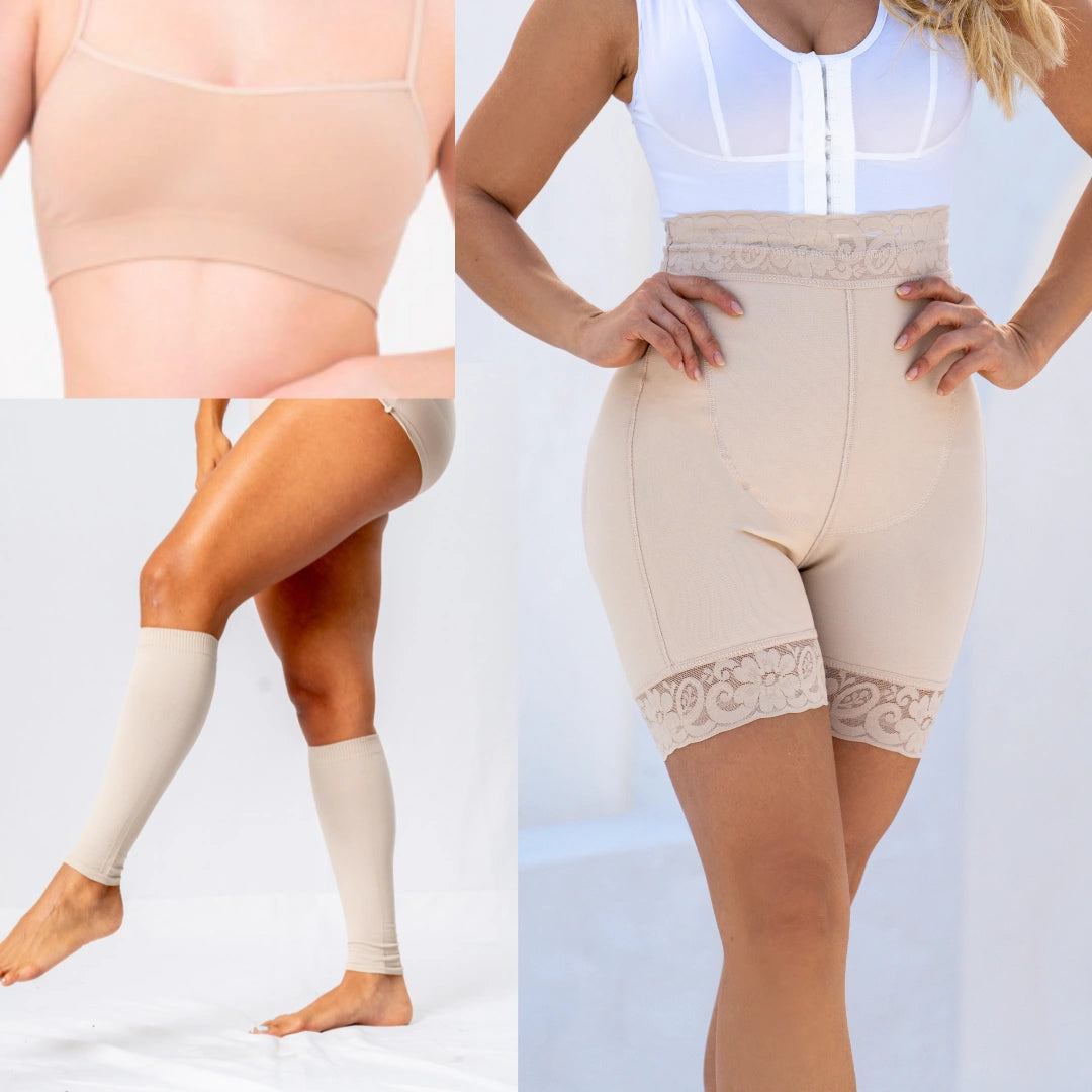 Combo Realce | Short Levanta cola + Medias de Compresión + Top Regalo