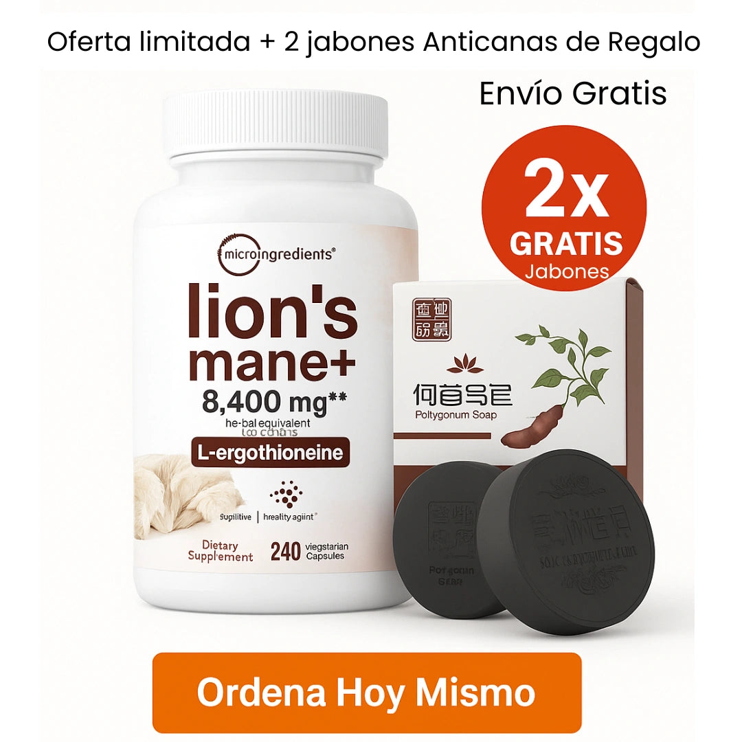 Melena de Leon + Regalo Jabón Anticanas Set X2