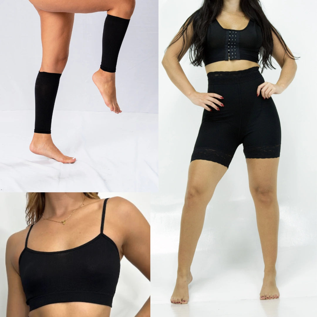 Combo Realce | Short Levanta cola + Medias de Compresión + Top Regalo