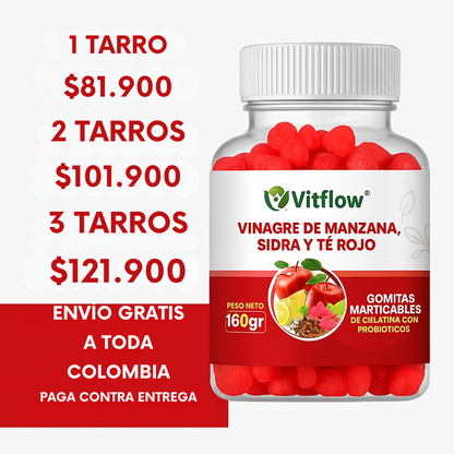 Gomitas de Vinagre de Manzana — Saciedad natural y digestión ligera sin tomar vinagre