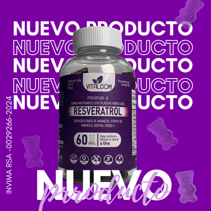 Gomas ResveraGlow™ |El poder del Resveratrol