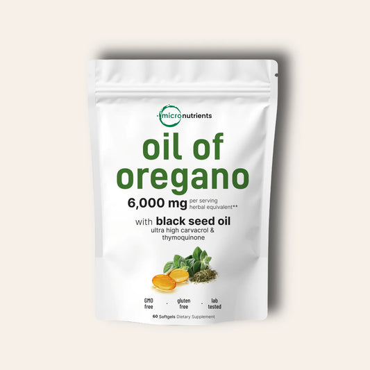 Cápsulas blandas de aceite de orégano con aceite de semilla negra de Micro Nutrients™